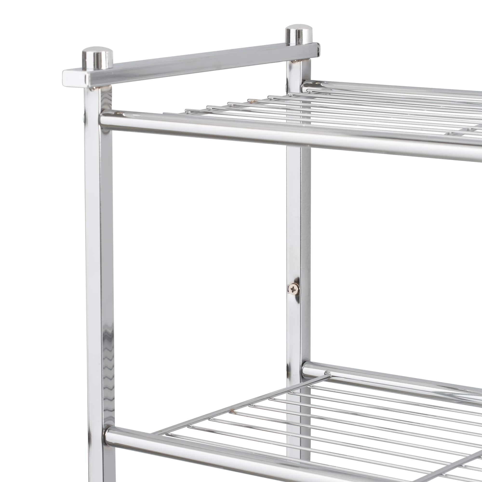Organize It All 2-Tier Wall Mounted Shelf & Towel Rack